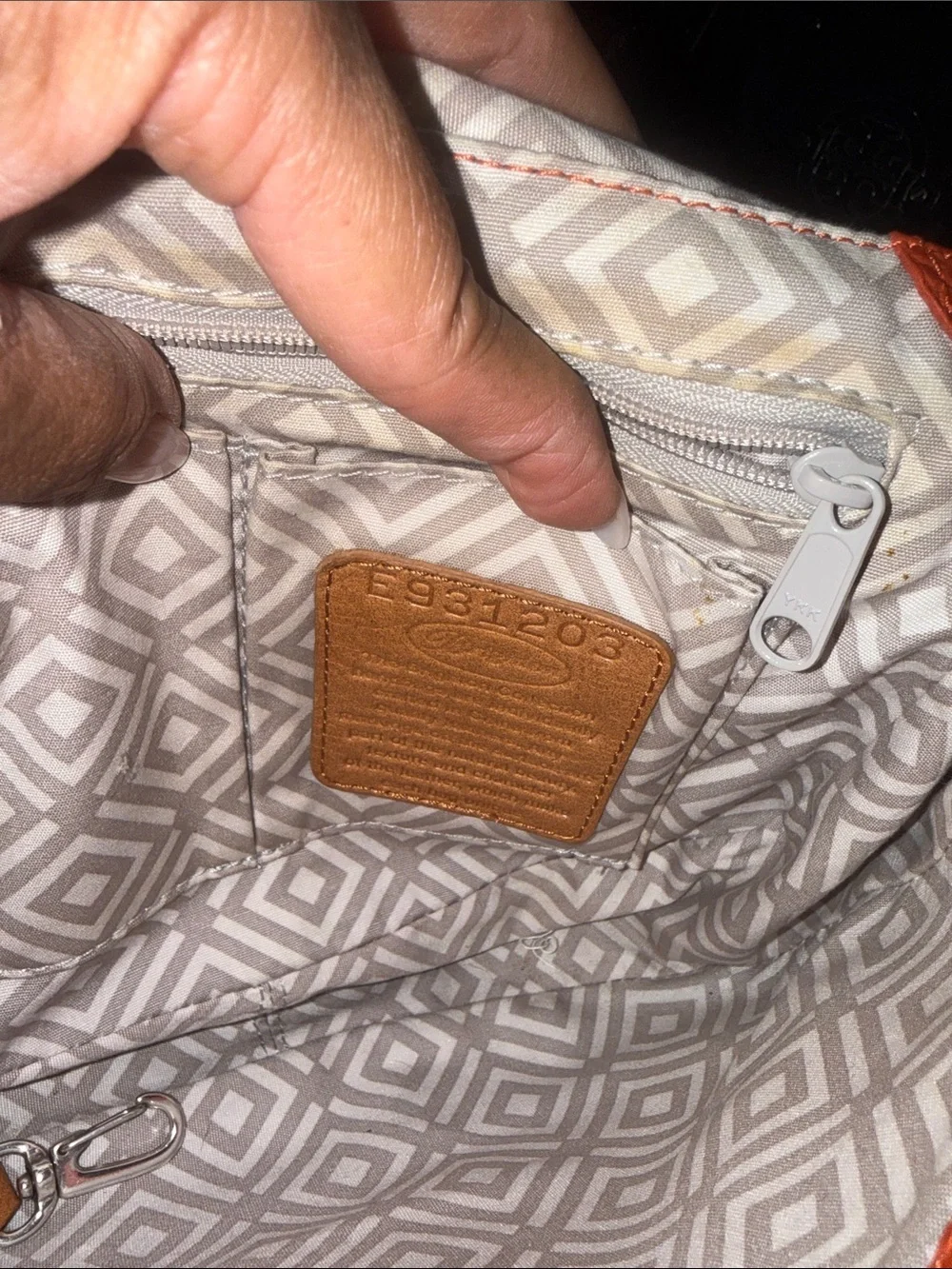 Brighton Rare Orange Leather Crossbody Saddle Bag